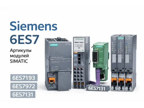 Siemens 6ES7: как расшифровать артикулы модулей SIMATIC
