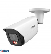 DAHUA DH-IPC-HFW3249EP-S-IL-0280B Уличная цилиндрическая IP-видеокамера 2Мп, 1/2.9” CMOS, объектив 2.8мм, видеоаналитика, микрофон, ИК 50м, LED 50м, IP67, металл