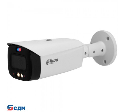 DAHUA DH-IPC-HFW3849T1P-AS-PV-0280B-S5 Уличная цилиндрическая IP-видеокамера TiOC с ИИ и активным сдерживанием 8Мп, 1/2.7” CMOS, объектив 2.8мм, видеоаналитика, ИК 30м, LED 30м, IP67