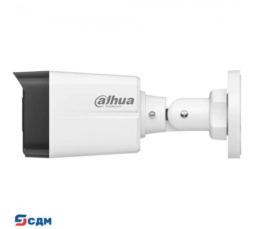 DAHUA DH-IPC-HFW1239TC1P-SA-IL-0360B-S6 Уличная цилиндрическая IP-видеокамера с ИК 30м и LED 30м 2Мп; 1/2.8” CMOS; объектив 3.6 мм; IP67; металл, пластик