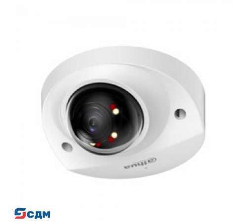 DAHUA DH-IPC-HDBW2449FP-AS-IL-0280B Уличная мини-купольная IP-видеокамера SmartDualLight 4Мп, 1/2.9” CMOS, объектив 2.8мм, видеоаналитика, микрофон, ИК 30м, LED 30м, IP67, металл