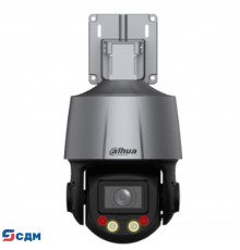 DAHUA DH-SD3C405DB-GNY-A-PV Мини-PTZ IP-видеокамера Smart Dual Light с активным сдерживанием и ИИ 4Мп, 1/2.8” CMOS, 5x моторизованный объектив 2.7~13,5мм (5x), видеоаналитика, ИК до 50, LED до 30м