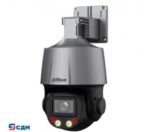DAHUA DH-SD3C405DB-GNY-A-PV Мини-PTZ IP-видеокамера Smart Dual Light с активным сдерживанием и ИИ 4Мп, 1/2.8” CMOS, 5x моторизованный объектив 2.7~13,5мм (5x), видеоаналитика, ИК до 50, LED до 30м