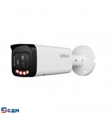 DAHUA DH-IPC-HFW3449TP-ZS-IL Уличная цилиндрическая IP-видеокамера 4Мп; 1/2.9” CMOS; моторизованный объектив 2.7~13.5мм; охрана периметра, детектор лиц ИК 60м, LED 60м IP67; металл