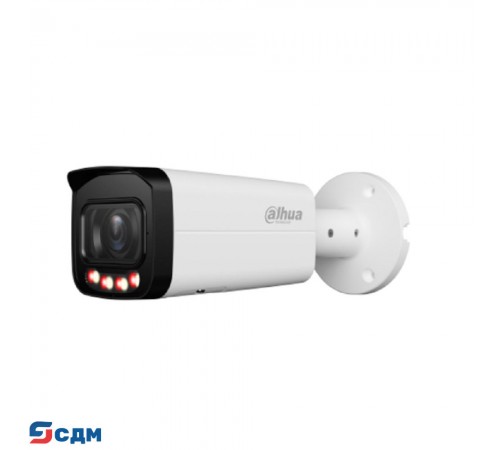 DAHUA DH-IPC-HFW3449TP-ZS-IL Уличная цилиндрическая IP-видеокамера 4Мп; 1/2.9” CMOS; моторизованный объектив 2.7~13.5мм; охрана периметра, детектор лиц ИК 60м, LED 60м IP67; металл