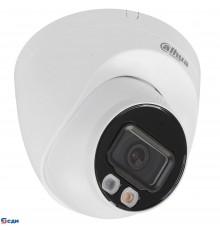 DAHUA DH-IPC-HDW2849TP-S-IL-0360B Уличная турельная IP-видеокамера SmartDualLight 8Мп, 1/2.7” CMOS, объектив 3.6мм, видеоаналитика, микрофон, ИК 30м, LED 30м, IP67, металл/пластик