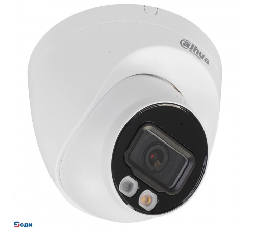 DAHUA DH-IPC-HDW2849TP-S-IL-0360B Уличная турельная IP-видеокамера SmartDualLight 8Мп, 1/2.7” CMOS, объектив 3.6мм, видеоаналитика, микрофон, ИК 30м, LED 30м, IP67, металл/пластик