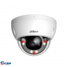 DAHUA DH-IPC-HDBW2449EP-S-IL-0280B Уличная купольная IP-видеокамера SmartDualLight 4Мп, 1/2.9” CMOS, объектив 2.8мм, видеоаналитика, микрофон, ИК 30м, LED 30м, IP67, IK10 , металл
