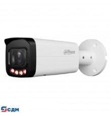 DAHUA DH-IPC-HFW2849TP-ZAS-IL Уличная цилиндрическая IP-видеокамера SmartDualLight 8Мп, 1/2.7” CMOS, моторизованный объектив 2.7~13.5мм, видеоаналитика, микрофон, ИК 60м, LED 60м, IP67, IK10
