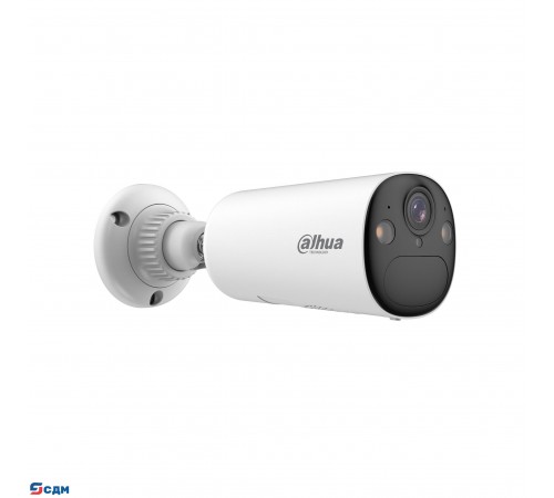 DAHUA DH-IPC-BF4CP-0210B-Pearl Уличная цилиндрическая IP-видеокамера с Wi-Fi 4Мп; 1/3” CMOS; 2.1мм; видеоаналитика ИК 15м, LED 20м; IP66; -20 °C до +60 °C; Литиевая батарея 20.44 Вт·ч