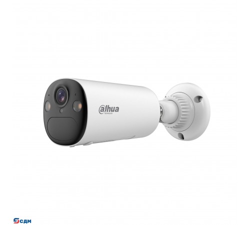 DAHUA DH-IPC-BF4CP-0210B-Pearl Уличная цилиндрическая IP-видеокамера с Wi-Fi 4Мп; 1/3” CMOS; 2.1мм; видеоаналитика ИК 15м, LED 20м; IP66; -20 °C до +60 °C; Литиевая батарея 20.44 Вт·ч
