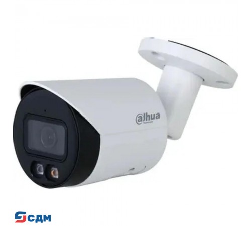 DAHUA DH-IPC-HFW2849SP-S-IL-0280B Уличная цилиндрическая IP-видеокамера SmartDualLight 8Мп, 1/2.7” CMOS, объектив 2.8мм, видеоаналитика, микрофон, ИК 30м, LED 30м, IP67, металл