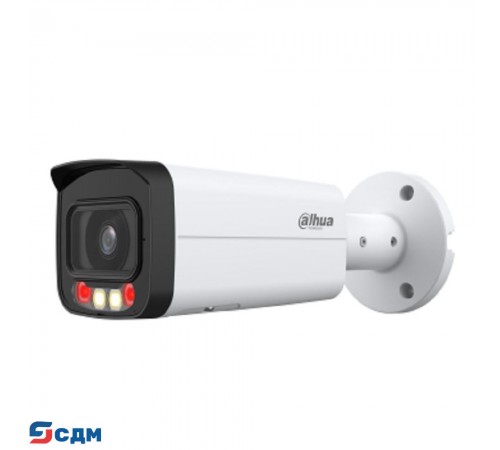 DAHUA DH-IPC-HFW2249TLP-S-LED-0280B-PRO Уличная цилиндрическая IP-видеокамера WizColor 2Мп, 1/2.9” CMOS, объектив 2.8мм, видеоаналитика, микрофон, LED 50м, IP67, металл