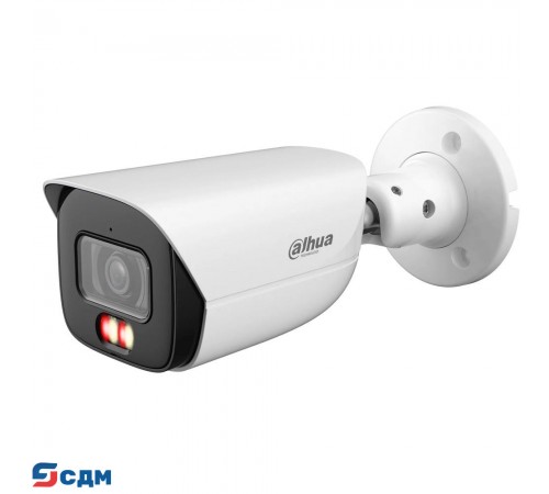 DAHUA DH-IPC-HFW3249EP-S-IL-0360B Уличная цилиндрическая IP-видеокамера 2Мп, 1/2.9” CMOS, объектив 3.6мм, видеоаналитика, микрофон, ИК 50м, LED 50м, IP67, металл