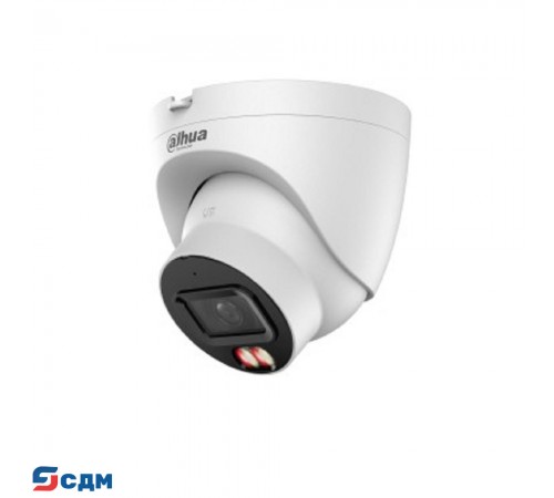 DAHUA DH-IPC-HDW21249TP-S-IL-0280B Уличная купольная IP-видеокамера 12Мп; 1/2.5” CMOS; 2.8мм видеоаналитика: SMD Plus ИК 30м, LED 30м IP67 металл, пластик