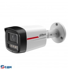 DAHUA DH-IPC-HFW2249TLP-S-LED-0360B-PRO Уличная цилиндрическая IP-видеокамера WizColor 2Мп, 1/2.9” CMOS, объектив 3.6мм, видеоаналитика, микрофон, LED 50м, IP67, металл