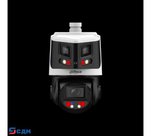 DAHUA DH-SDT3E410-8P-MB-A-PV1-0280 Уличная купольная PTZ IP-видеокамера с панорамным модулем, активным сдерживанием и ИИ 1/2.8" 8Мп CMOS