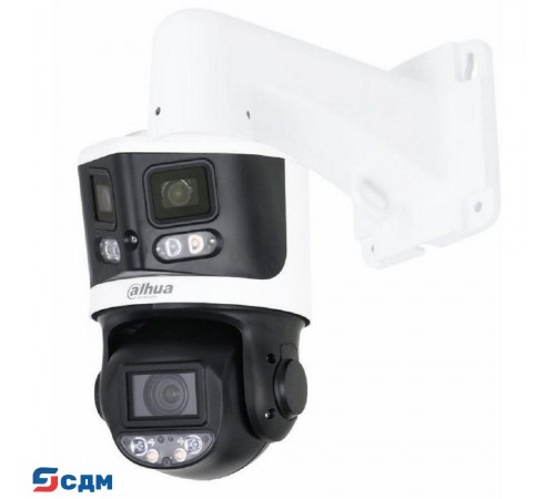 DAHUA DH-SDT3E410-8P-MB-A-PV1-0280 Уличная купольная PTZ IP-видеокамера с панорамным модулем, активным сдерживанием и ИИ 1/2.8" 8Мп CMOS