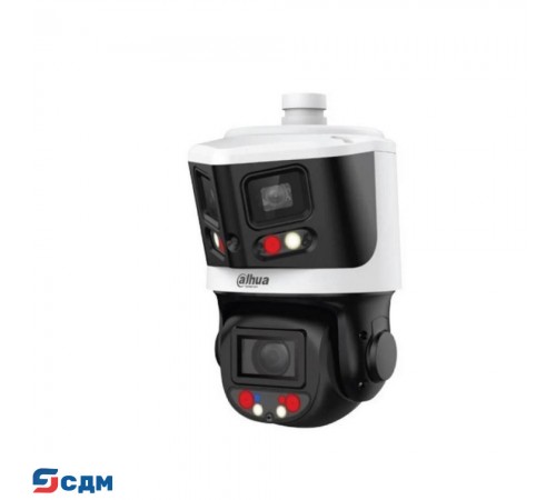 DAHUA DH-SDT3E410-8P-MB-A-PV1-0280 Уличная купольная PTZ IP-видеокамера с панорамным модулем, активным сдерживанием и ИИ 1/2.8" 8Мп CMOS