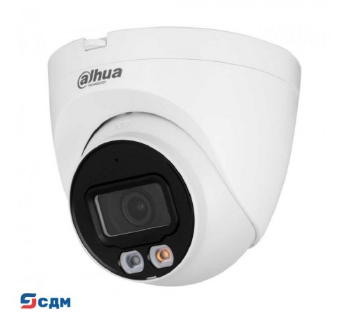 DAHUA DH-IPC-HDW2849TMP-S-IL-0280B Уличная турельная IP-видеокамера SmartDualLight 8Мп, 1/2.7” CMOS, объектив 2.8мм, видеоаналитика, микрофон, ИК 30м, LED 30м, IP67, металл