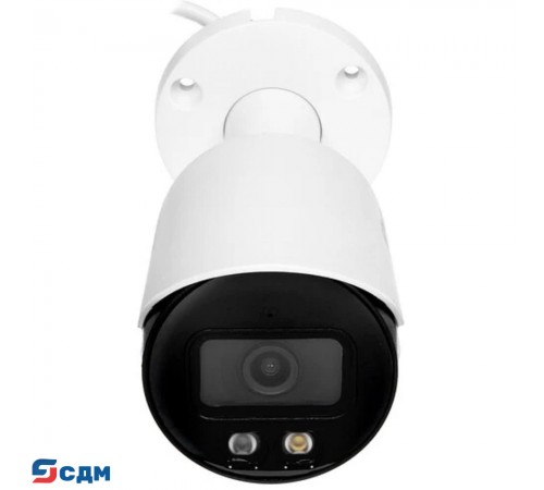 DAHUA DH-IPC-HFW2249SP-S-IL-0360B Уличная цилиндрическая IP-видеокамера SmartDualLight 2Мп, 1/2.8” CMOS, объектив 3.6мм, видеоаналитика, микрофон, ИК 30м, LED 30м, IP67, металл