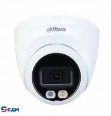 DAHUA DH-IPC-HDW2449TP-S-IL-0280B Уличная турельная IP-видеокамера SmartDualLight 4Мп, 1/2.9” CMOS, объектив 2.8мм, видеоаналитика, микрофон, ИК 30м, LED 30м, IP67, металл/пластик
