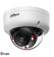 DAHUA DH-IPC-HDBW1439E1P-A-IL-0360B-S6 Уличная купольная IP-видеокамера 4Мп, 1/3” CMOS, объектив 3.6мм, ИК 30м,LED 30м, IP67 ,IK08, микрофон, металл, пластик