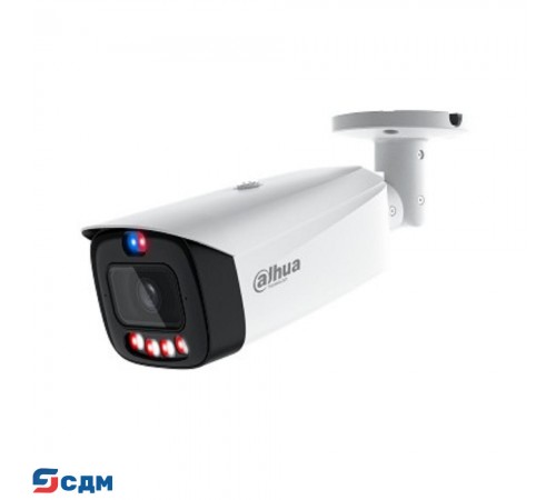 DAHUA DH-IPC-HFW3449T1P-AS-PV-0360B-PRO Уличная цилиндрическая IP-видеокамера WizColor TiOC K 4Мп, 1/1.8” CMOS, объектив 3.6мм, видеоаналитика, 2 микрофона, ИК 50м, LED 50м, IP67, металл/пластик