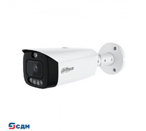 DAHUA DH-IPC-HFW3449T1P-AS-PV-0360B-PRO Уличная цилиндрическая IP-видеокамера WizColor TiOC K 4Мп, 1/1.8” CMOS, объектив 3.6мм, видеоаналитика, 2 микрофона, ИК 50м, LED 50м, IP67, металл/пластик