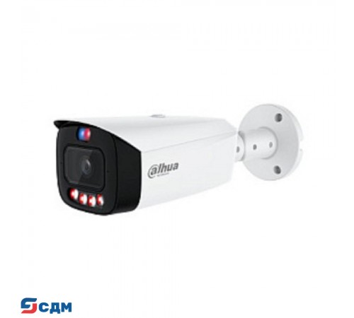 DAHUA DH-IPC-HFW3449T1P-AS-PV-0360B-PRO Уличная цилиндрическая IP-видеокамера WizColor TiOC K 4Мп, 1/1.8” CMOS, объектив 3.6мм, видеоаналитика, 2 микрофона, ИК 50м, LED 50м, IP67, металл/пластик