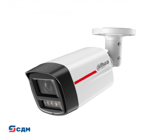 DAHUA DH-IPC-HFW2849TLP-S-LED-0280B-PRO Уличная цилиндрическая IP-видеокамера WizColor 8Мп, 1/1,8” CMOS, объектив 2.8мм, видеоаналитика, микрофон, LED 50м, IP67, металл
