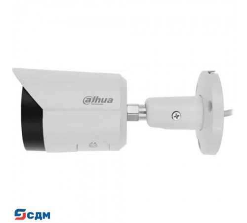 DAHUA DH-IPC-HFW2449SP-S-IL-0280B Уличная цилиндрическая IP-видеокамера SmartDualLight 4Мп, 1/2.9” CMOS, объектив 2.8мм, видеоаналитика, микрофон, ИК 30м, LED 30м, IP67, металл
