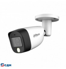 DAHUA DH-HAC-HFW1200CMP-IL-A-0280B-S6 Уличная цилиндрическая HDCVI-видеокамера с интеллектуальной двойной подсветкой 2Мп, объектив 2.8мм, ИК 20м, LED 20м, IP67, корпус: металл