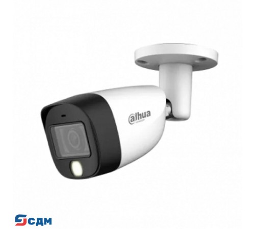 DAHUA DH-HAC-HFW1200CMP-IL-A-0280B-S6 Уличная цилиндрическая HDCVI-видеокамера с интеллектуальной двойной подсветкой 2Мп, объектив 2.8мм, ИК 20м, LED 20м, IP67, корпус: металл