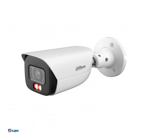 DAHUA DH-IPC-HFW3249EP-AS-IL-0360B Уличная цилиндрическая IP-видеокамера 2Мп, 1/2.9” CMOS, объектив 3.6мм, видеоаналитика, микрофон, ИК 50м, LED 50м, IP67, металл