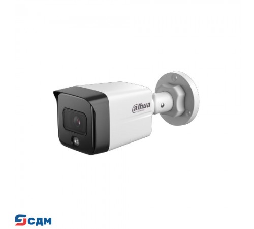 DAHUA DH-IPC-HFW1230TC1P-A-0280B-S6 Уличная цилиндрическая IP-видеокамера 2Мп, 1/2.8” CMOS, объектив 2.8мм, обнаружение людей, ИК 30м, IP67, металл/пластик
