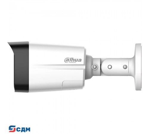 DAHUA DH-HAC-HFW1200TLMP-IL-T-0360B Уличная цилиндрическая HDCVI 2Мп; CMOS; объектив 3.6мм; ИК 40м, Led 40м; IP67;металл, пластик