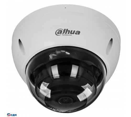 DAHUA DH-IPC-HDBW2849EP-S-IL-0280B Уличная купольная IP-видеокамера SmartDualLight 8Мп, 1/2.7” CMOS, объектив 2.8мм, видеоаналитика, микрофон, ИК 30м, LED 30м, P67, IK10, металл