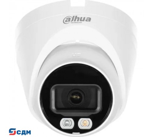 DAHUA DH-IPC-HDW1239VP-A-IL-0280B Уличная турельная IP-видеокамера SmartDualLight 2Мп, 1/2.8” CMOS, объектив 2.8мм, обнаружение людей, микрофон, ИК 30м, LED 20м, IP67, металл