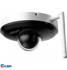 DAHUA DH-SD1A404DB-GNY-W Мини-купольная PTZ IP-видеокамера с Wi-Fi 2.4ГГц 4Мп, 1/2.8” CMOS, моторизованный объектив 2.8~12мм, видеоаналитика, ИК 20м, IP66, IK08, корпус: металл