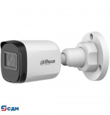 DAHUA DH-HAC-B1A51P-U-IL-0280B-S3 Уличная цилиндрическая HDCVI-видеокамера 5Мп, 1/2.7” CMOS, объектив 2.8мм, ИК 30м,LED 20м , IP67, корпус: пластик