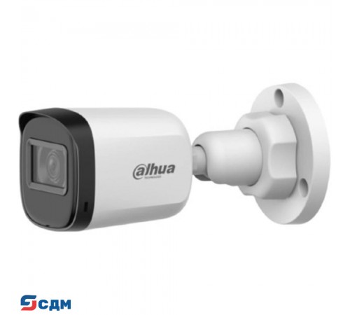 DAHUA DH-HAC-B1A51P-U-IL-0280B-S3 Уличная цилиндрическая HDCVI-видеокамера 5Мп, 1/2.7” CMOS, объектив 2.8мм, ИК 30м,LED 20м , IP67, корпус: пластик