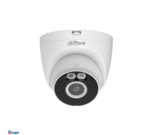 DAHUA DH-IPC-T5AP-IL-0360B (DH-T5A-IL) Уличная купольная IP-видеокамера с ИК-подсветкой до 30м и LED-подсветкой до 30м и Wi-Fi 5Мп; 1/2.7” CMOS; 3.6мм IP67; металл, пластик