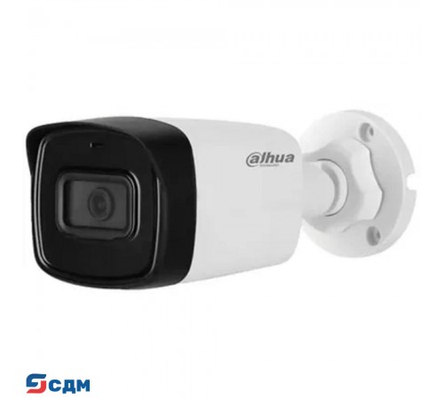 DAHUA DH-IPC-B1E20P-A-0280B Уличная цилиндрическая IP-видеокамера 2Мп, 1/3.2” CMOS, объектив 2.8мм, LED 30м, IP67, пластик
