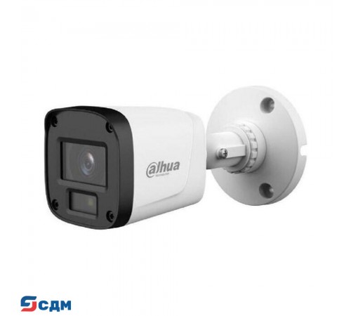 DAHUA DH-HAC-B5E20P-A-0360B Уличная цилиндрическая HDCVI-видеокамера 2Мп, CMOS, объектив 3.6мм, ИК-подсветка до 20м, IP67, корпус: пластик