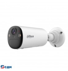 DAHUA DH-IPC-BF4CP-0210B-XL-Pearl (DH-BF4CP-XL) Уличная цилиндрическая IP-видеокамера с Wi-Fi 4Мп; 1/3” CMOS; 2.1мм; видеоаналитика ИК 15м, LED 20м; IP66; -20 °C до +60 °C; Литиевая батарея 32.4 Вт·ч