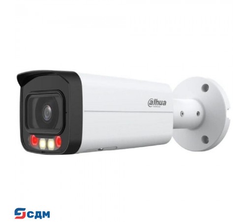 DAHUA DH-IPC-HFW2249TP-AS-IL-0360B Уличная цилиндрическая IP-видеокамера SmartDualLight 2Мп, 1/2.8” CMOS, объектив 3.6мм, видеоаналитика, микрофон, ИК 60м, LED 50м, IP67, металл