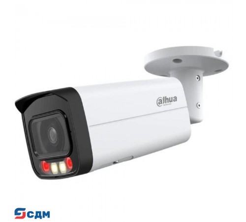 DAHUA DH-IPC-HFW2249TP-AS-IL-0360B Уличная цилиндрическая IP-видеокамера SmartDualLight 2Мп, 1/2.8” CMOS, объектив 3.6мм, видеоаналитика, микрофон, ИК 60м, LED 50м, IP67, металл