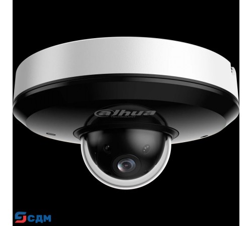 DAHUA DH-SD1A204DB-GNY Мини-купольная PTZ IP-видеокамера 2Мп, 1/2.8” CMOS, моторизованный объектив 2.8~12мм (4x), видеоаналитика, ИК до 20м, IP66, IK08, корпус: металл