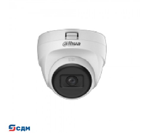 DAHUA DH-HAC-T1A51P-U-IL-0280B-S3 Уличная купольная HDCVI-видеокамера 5Мп; CMOS; объектив 2.8мм; ИК 25м, Led 20м; корпус: пластик